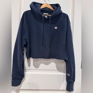 Champion Reverse Weave cropped cut-off hoodie 2x-large. Heavyweight vintage feel